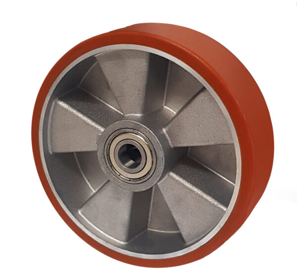 Ruota Alluminio Poliuretano ø160x50 - Solo Ruota