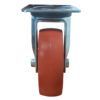Ruota Roll Container Standard ø 100 mm | Girevole a Piastra | 200 kg - immagine 2