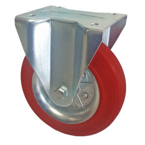 Ruota gomma anticalore d. 150X38  supporto fisso