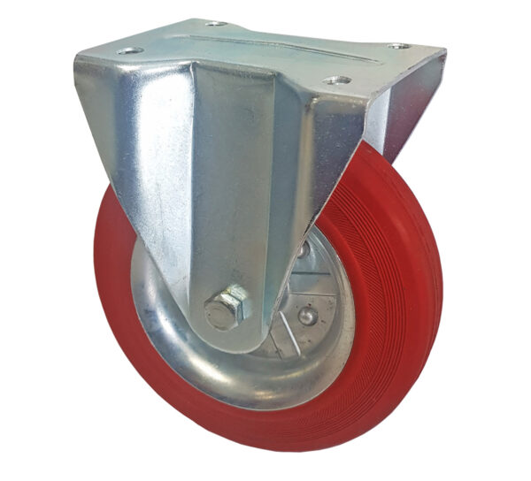 Ruota gomma anticalore d. 150X38  supporto fisso