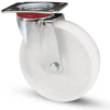 Ruota Nylon  Bianco ø80x30 Supporto Rotante