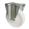 Ruota Nylon Bianco ø 80 mm | Fisso a Piastra | 180 kg - immagine 2