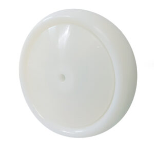 Ruota Nylon Bianco ø160x40 con Parafili Cuscinetti a Sfera Inox
