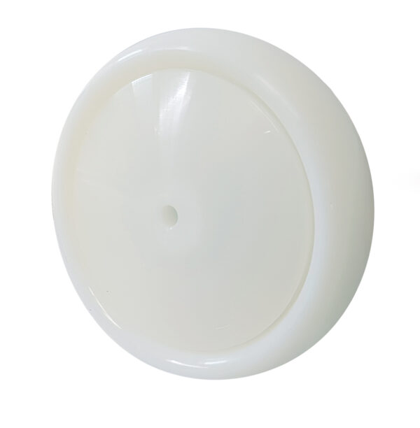 Ruota Nylon Bianco ø160x40 con Parafili Cuscinetti a Sfera Inox