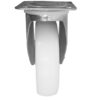 Ruota Nylon Bianco inox con parafili ø 125 mm | Girevole a Piastra | 200 kg - immagine 3