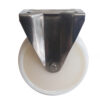Ruota Nylon Bianco inox con parafili ø 125 mm | Fisso a Piastra | 200 kg - immagine 2