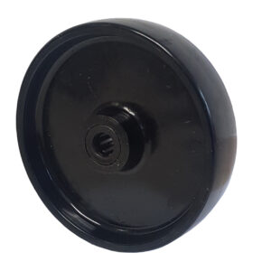 Ruota Nylon Nero Pesante d. 80x30 - Solo Ruota con Gabbia Rulli 150 kg