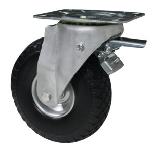 Ruota Anti Foratura Nera ø260x85 - Supporto Rotante Freno