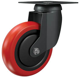 Ruota d. 75x25 Nylon poliuretano Girevole