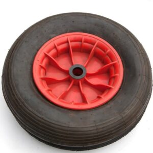 Ruota pneumatica per carrelli nautica d.400x100 foro 25