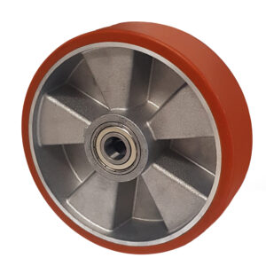 Ruota Alluminio Poliuretano ø160x50 - Solo Ruota