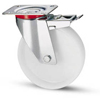 Ruota Nylon Bianco ø175x45 supporto girevole con freno