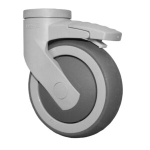 Ruota Girevole con freno Ø 125 alta silenziosità