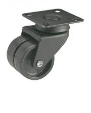 Ruota arredamento materiale termoplastico gemellata 50x18 portata 50 kg